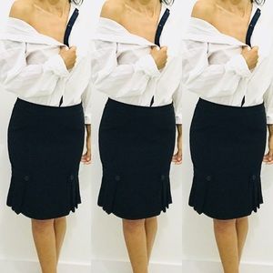 AGB Black pencil fluffy skirt